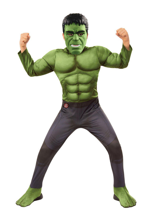 Marvel Hulk Deluxe Costume and Mask for Kids, ideal for fun at home playtime.