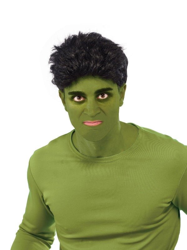 Adult Hulk Black Wig for Superhero Costume, perfect for kids dress-up playtime.