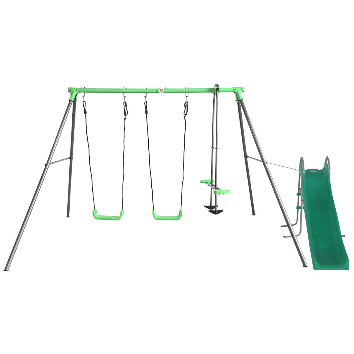 Hurley Metal Kids Swing Set Australia with Slide and Glider