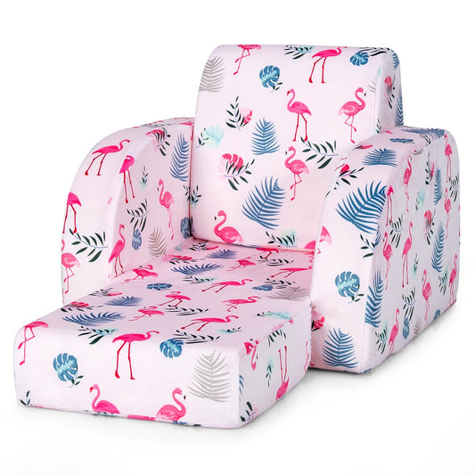 Kids 3 in 1 Flip Out Sofa Chair | Play and nap with versatile design.