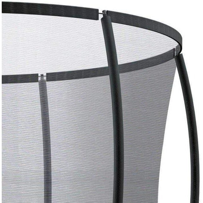 8ft Springless trampoline with safety net for kids outdoor fun at Kids Mega Mart.