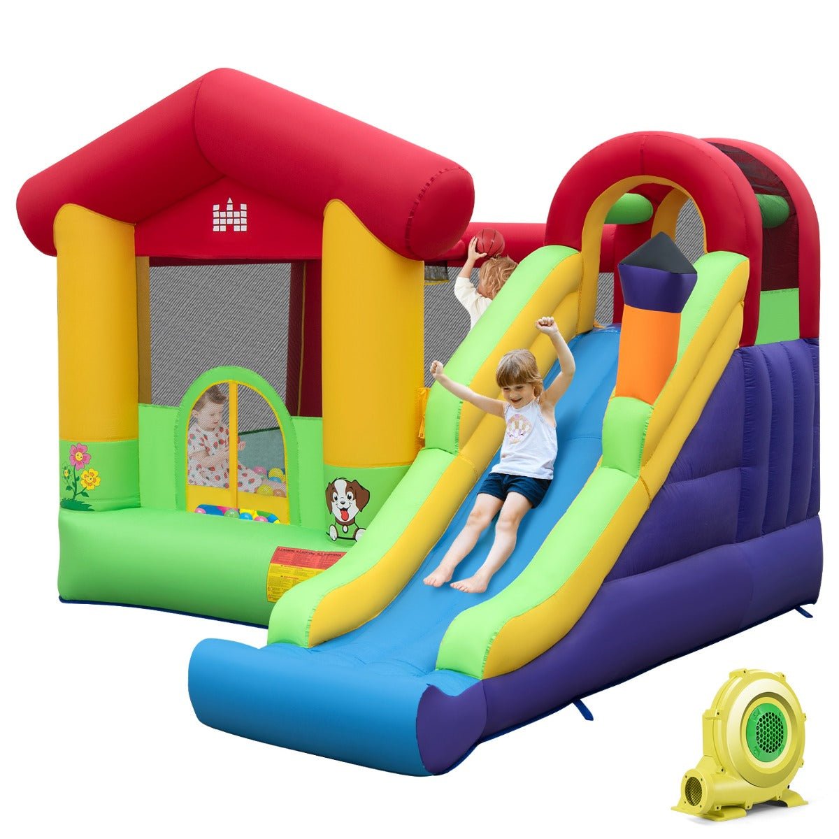 Shop the Ultimate Inflatable Bounce House with Climbing Wall