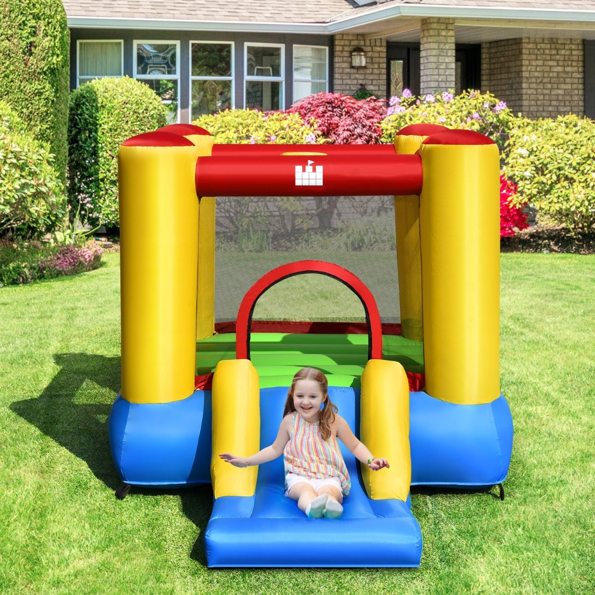 Boundless Energy: Inflatable Bounce House Slide for Happy Kids
