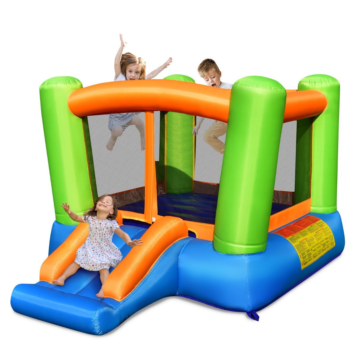 Kids Slide and Bounce House - Inflatable Fun (No Blower)