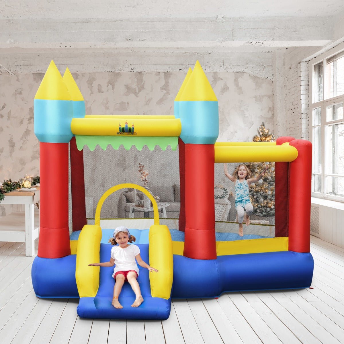 Inflatable Bouncer with Ocean Balls - Active Fun for Kids