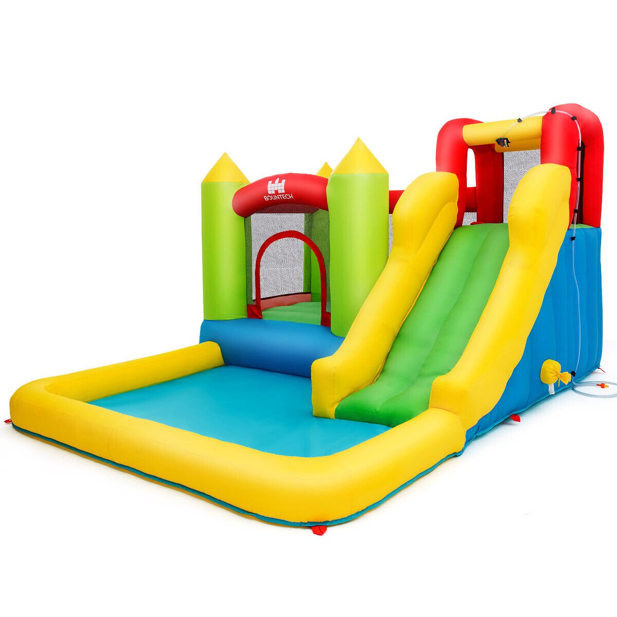 Inflatable Castle with Splash Pool - Water Slide Adventure (Blower Not Included)