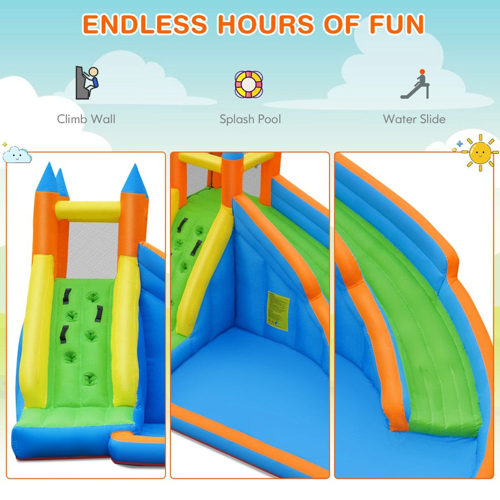 Splash Inflatables Inflatable Water Slide | Climb, Splash, Play for Summer Fun – Kids Mega ...