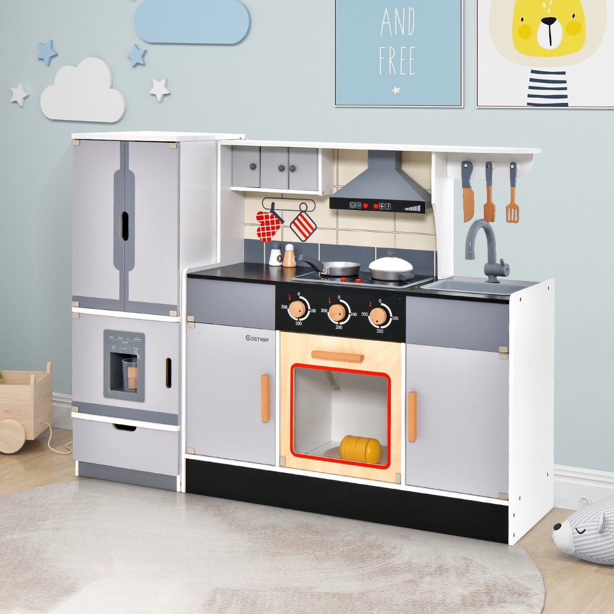 Safe Durable Childrens Kitchen Set