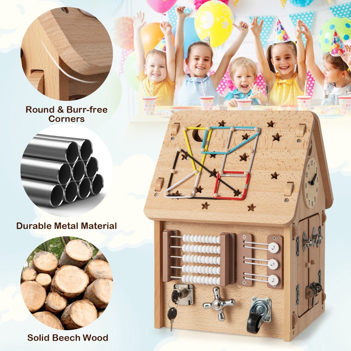 Quality Playtime Fun with Multi-purpose Busy House