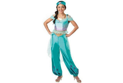 Disney Princess Jasmine Deluxe Costume ideal for kids imaginative play at home.