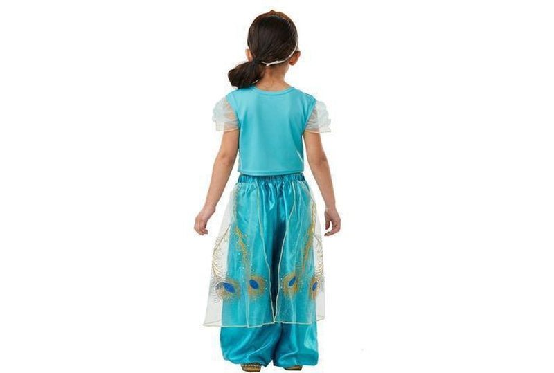 Disney Aladdin Jasmine Costume for Girls, inspired by the movie, perfect for dress-up at home.