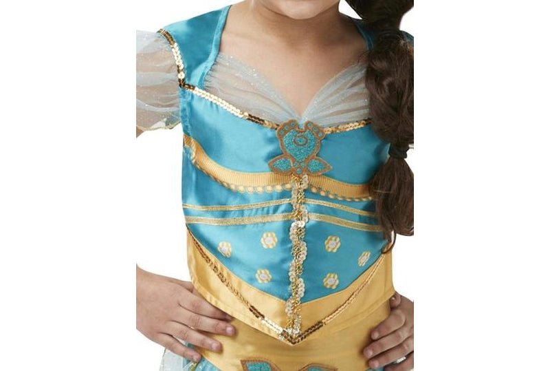 Disney Aladdin Jasmine Costume for Girls | Official Movie Outfit | Perfect for dress-up play