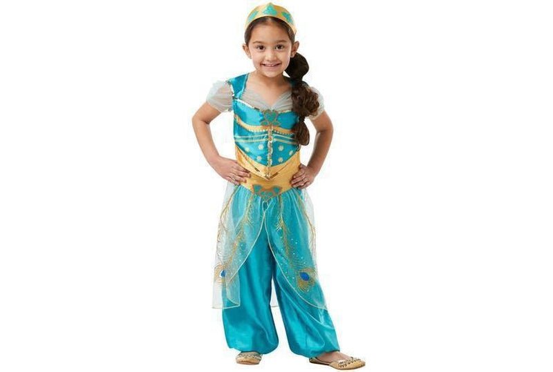 Disney Aladdin Jasmine Costume for Girls, perfect for magical dress-up play at home.