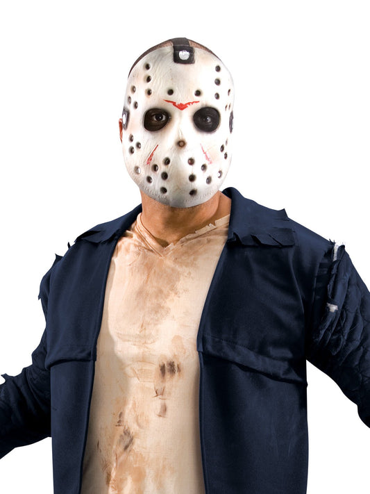 Friday the 13th Jason adult costume with mask - perfect for spooky home dress-up play.