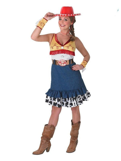 Disney Pixar Jessie Cowgirl Tutu Dress Costume | Fun, vibrant outfit for imaginative play at home.