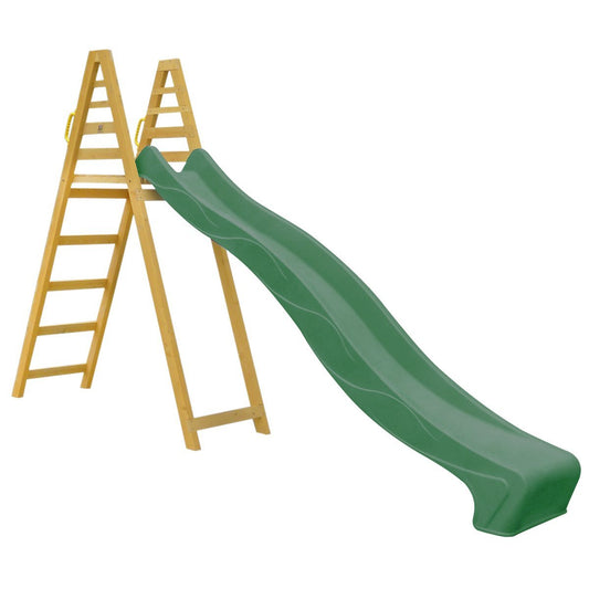 Lifespan Kids 3m Jumbo Climb and Slide in vibrant green adds outdoor fun for kids.