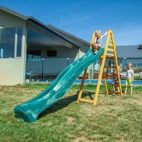 Lifespan Kids 3m Jumbo Climb and Slide in Green - Fun outdoor playground equipment for kids