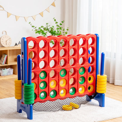 Giant Connect 4 Outdoor Game Set with Carry Bag for family fun in yard.
