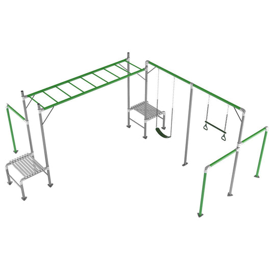 Kids Junior Jungle Kuranda V2 Playground Set with Monkey Bars and Swings for backyard fun