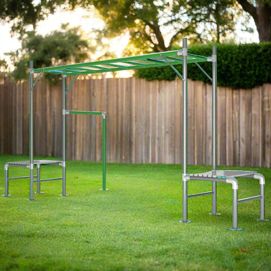 Junior Jungle Monkey Bars | Fun outdoor kids playground set for active play at home.