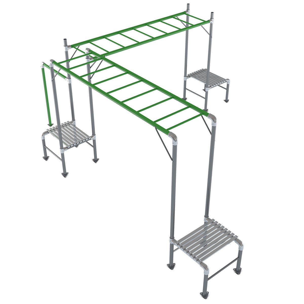 Junior Jungle Zambia Outdoor Playground Set with Monkey Bars for active backyard fun.