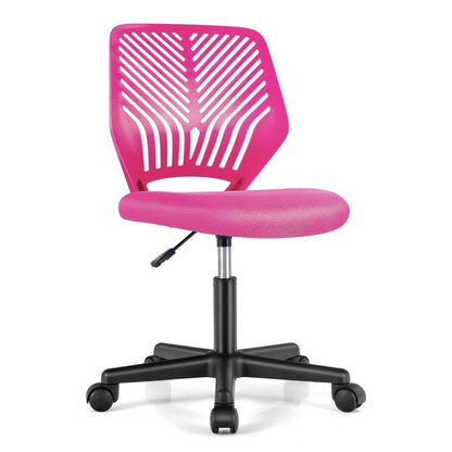Kids Pink Mesh Office Chair | Adjustable height, wheel base for comfortable homework or play.