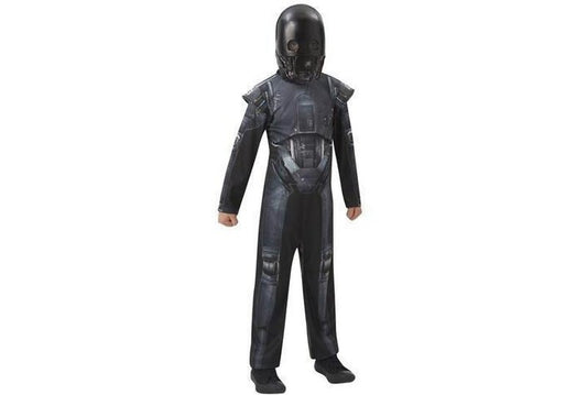 Kids K|2SO Stormtrooper costume from Star Wars Rogue One, perfect for playtime at home.