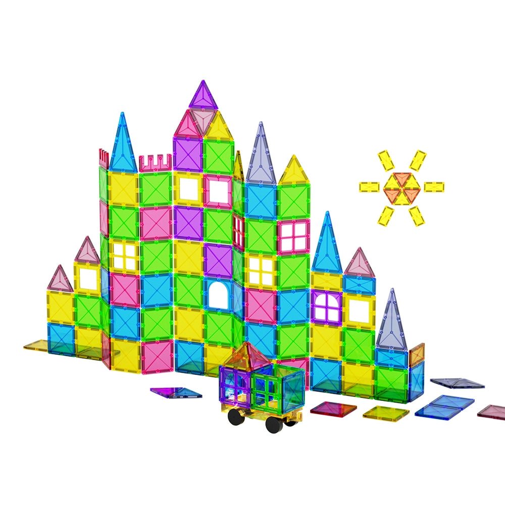 Shop Keezi Magnetic Tiles 120 Piece at Kids Mega Mart