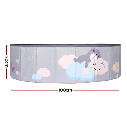 Keezi Kids Ball Pool Pit with Storage Bag - Colorful play area for indoor fun.