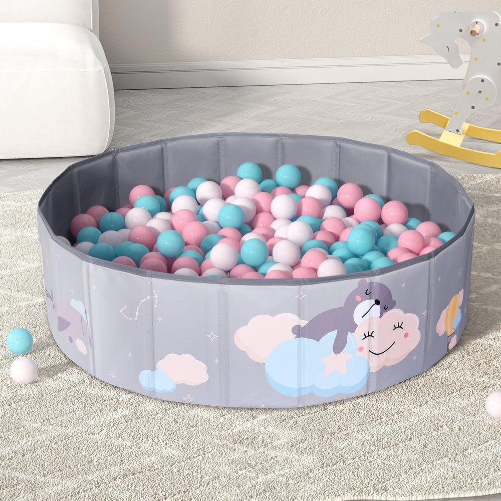 Keezi Kids Ball Pool Pit Toddler Ocean Play Foldable Child Playhouse Storage Bag - Kids Mega Mart