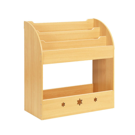 Keezi Kids Bookshelf | Colorful toy and book storage rack for childrens room organization.