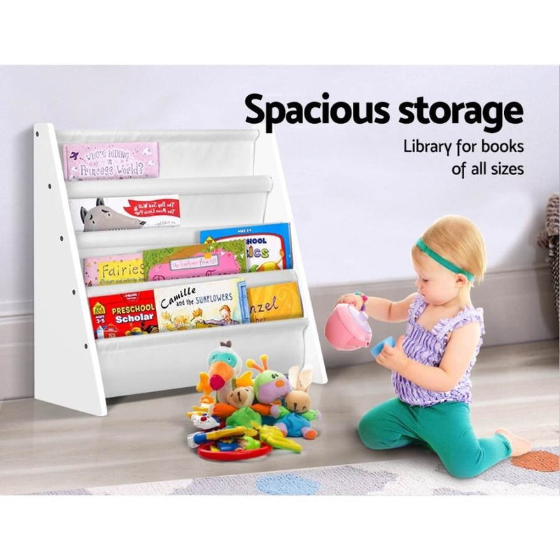 Buy Kids Furniture Keezi Kids Storage Toys Bookshelf White