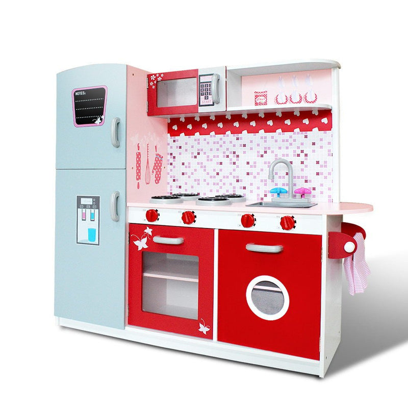 Keezi Cookware Toy Play Set Pink Red | Kids Mega Mart | Shop Now!