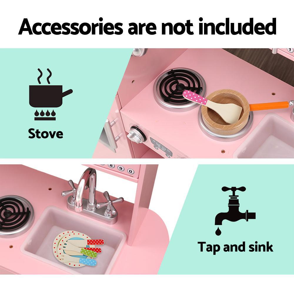 Buy Keezi Kids Pink Kitchen Set Australia
