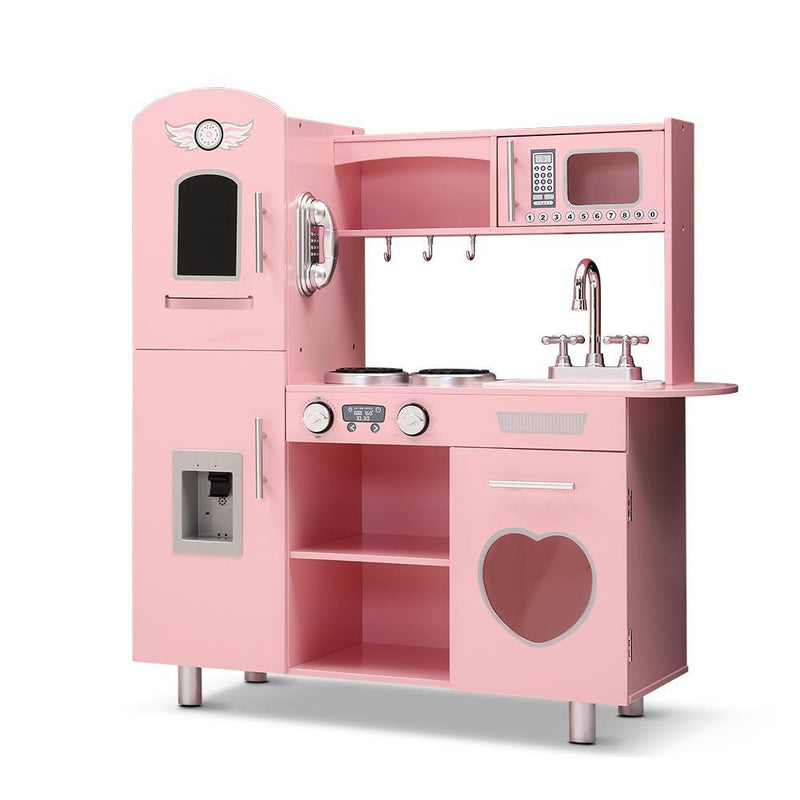 Keezi Pink Kitchen Set | Kids Mega Mart | Shop Now!