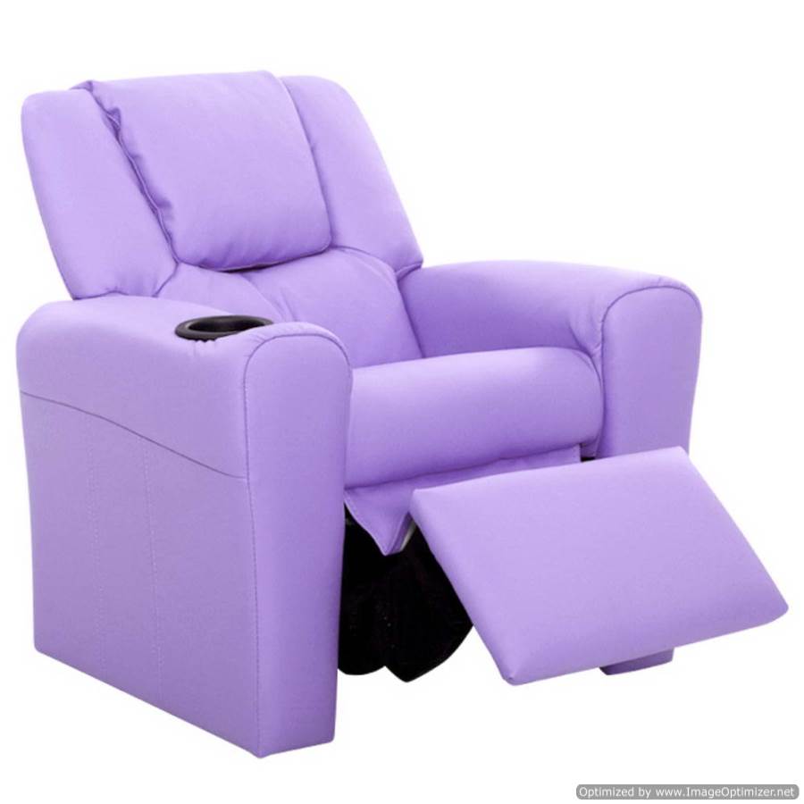 Buy Kids Furniture Artiss Kids Recliner Chair Purple