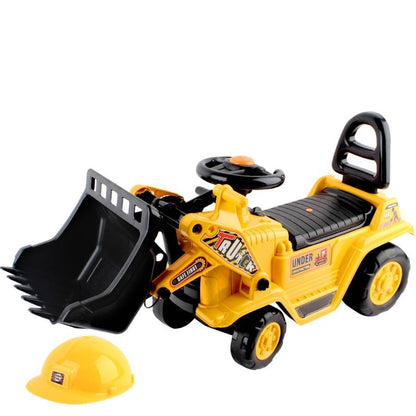 Keezi Kids Ride On Bulldozer in bright yellow, perfect for outdoor fun at home.