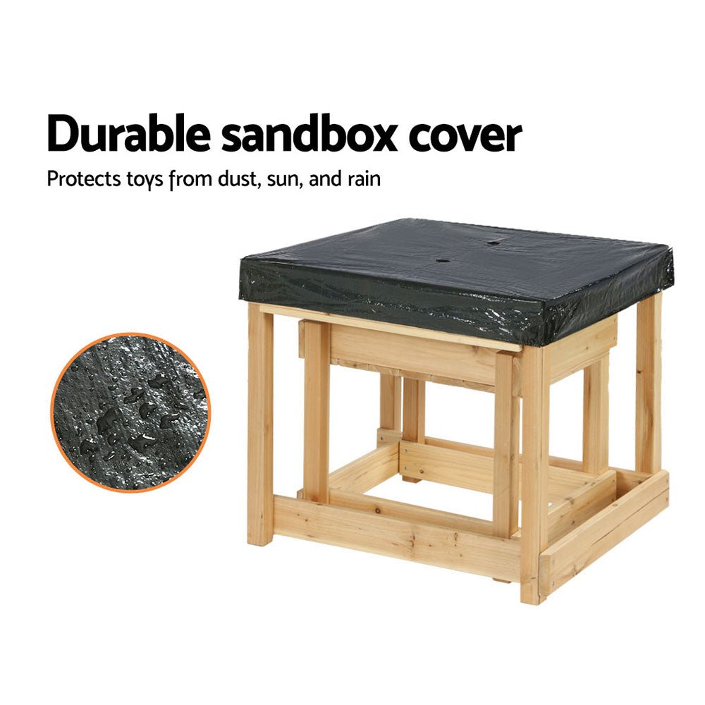 Covered Sand and Water Play Table Set