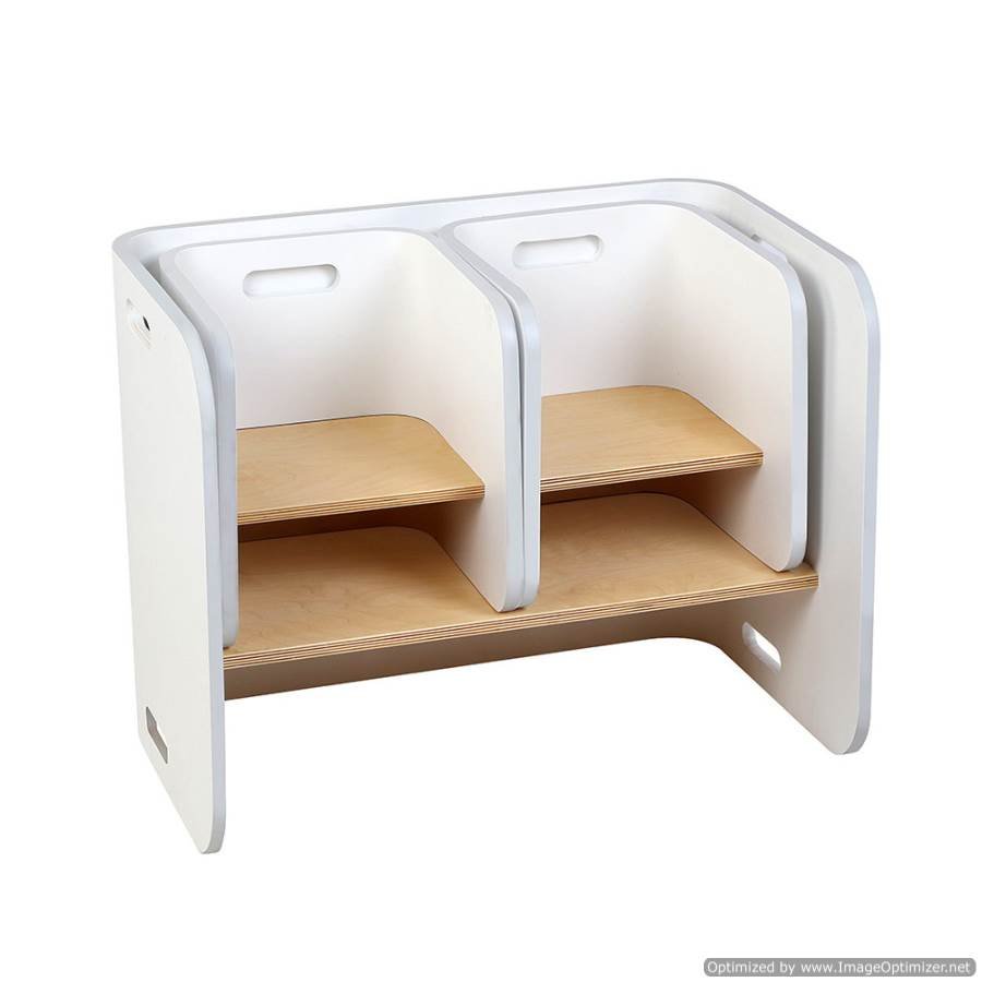 Keezi Kids Study Desk Set in White for Home Learning and Playtime