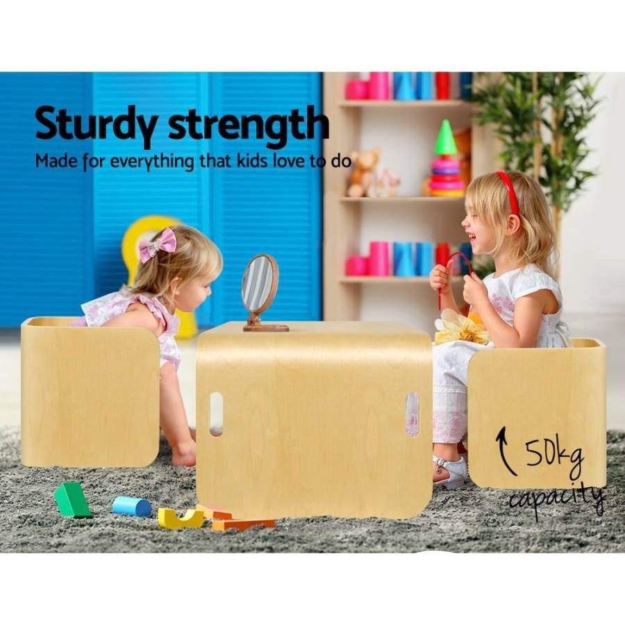 Furniture Keezi Kids Table and Chair Study Desk Set Wooden