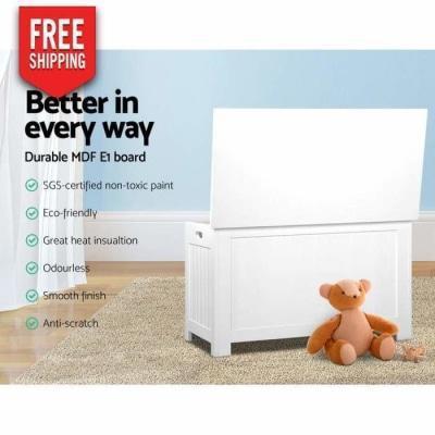 Furniture Keezi Kids Toy Box Chest White