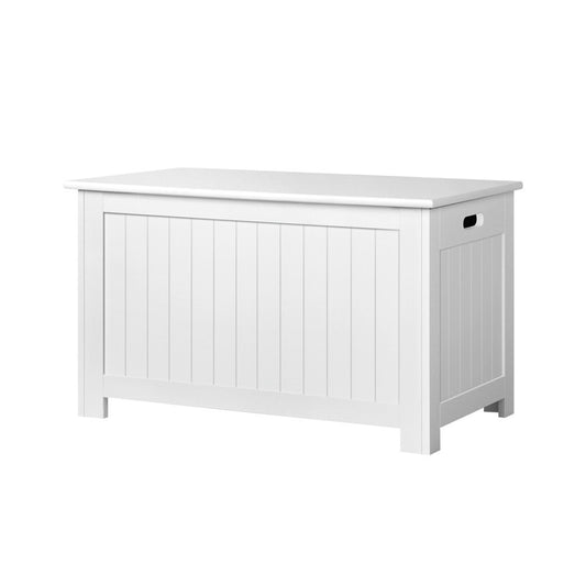 Keezi Kids Toy Box Chest White - Spacious storage solution for organizing childrens toys.