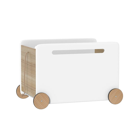Keezi Kids Toy Box with Wheels for Organizing Toys and Clothes in Childrens Rooms