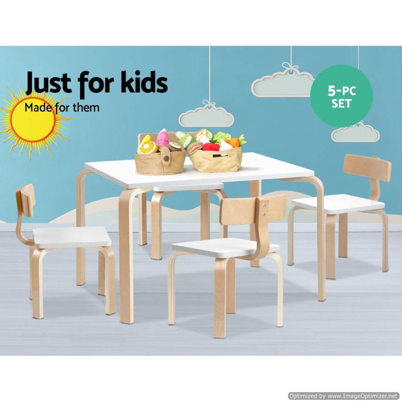 Keezi Kids Wooden Dining Set - Transform Mealtime - Shop Now!