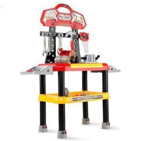 Keezi Kids Workbench Red | Interactive play toolset for young DIY enthusiasts creative projects.