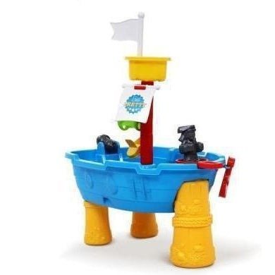 Keezi Pirate Ship Sand and Water Table for imaginative play and sensory exploration.