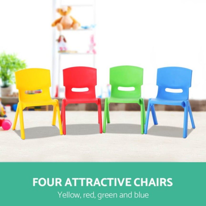 Buy Kids Furniture Keezi Set of 4 Kids Play Chairs