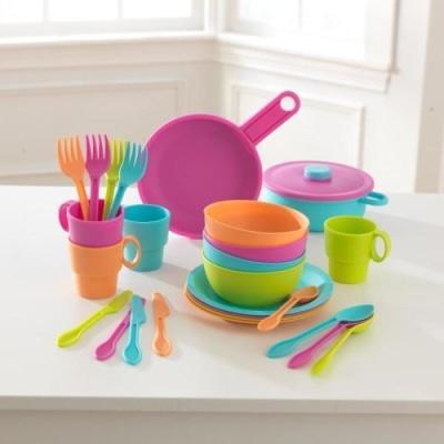 Shop Play Kitchen Accessories KidKraft Bright Cookware Set