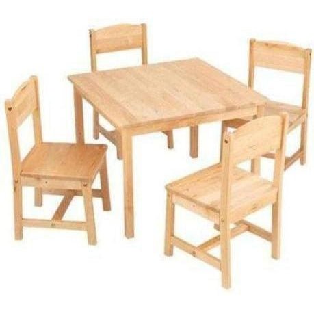 Furniture KidKraft Farmhouse Table & 4 Chairs Natural