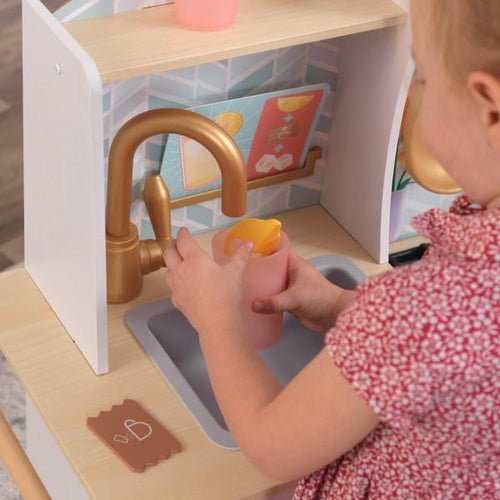 Happy Harvest Toy Kitchen by KidKraft in Playroom